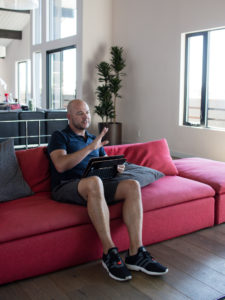 Derek Jenkins, President of Design Atieva photogrpahed for F.A.Q. Magazine, a quarterly publication for Berlin newspaper.