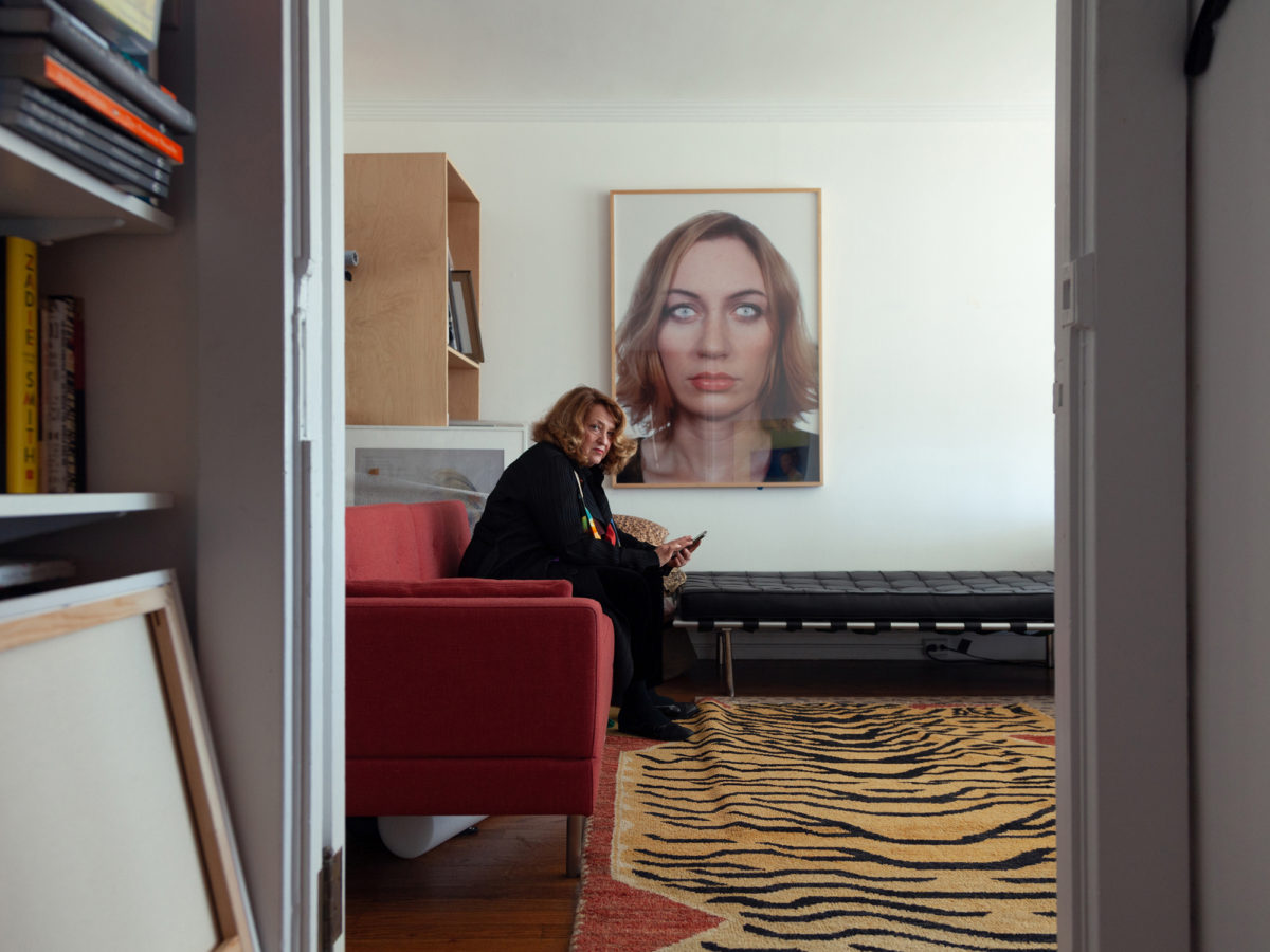 Lynn Hershman Leeson photographed at her studio in San Francisco for the New York Times' T Magazine.