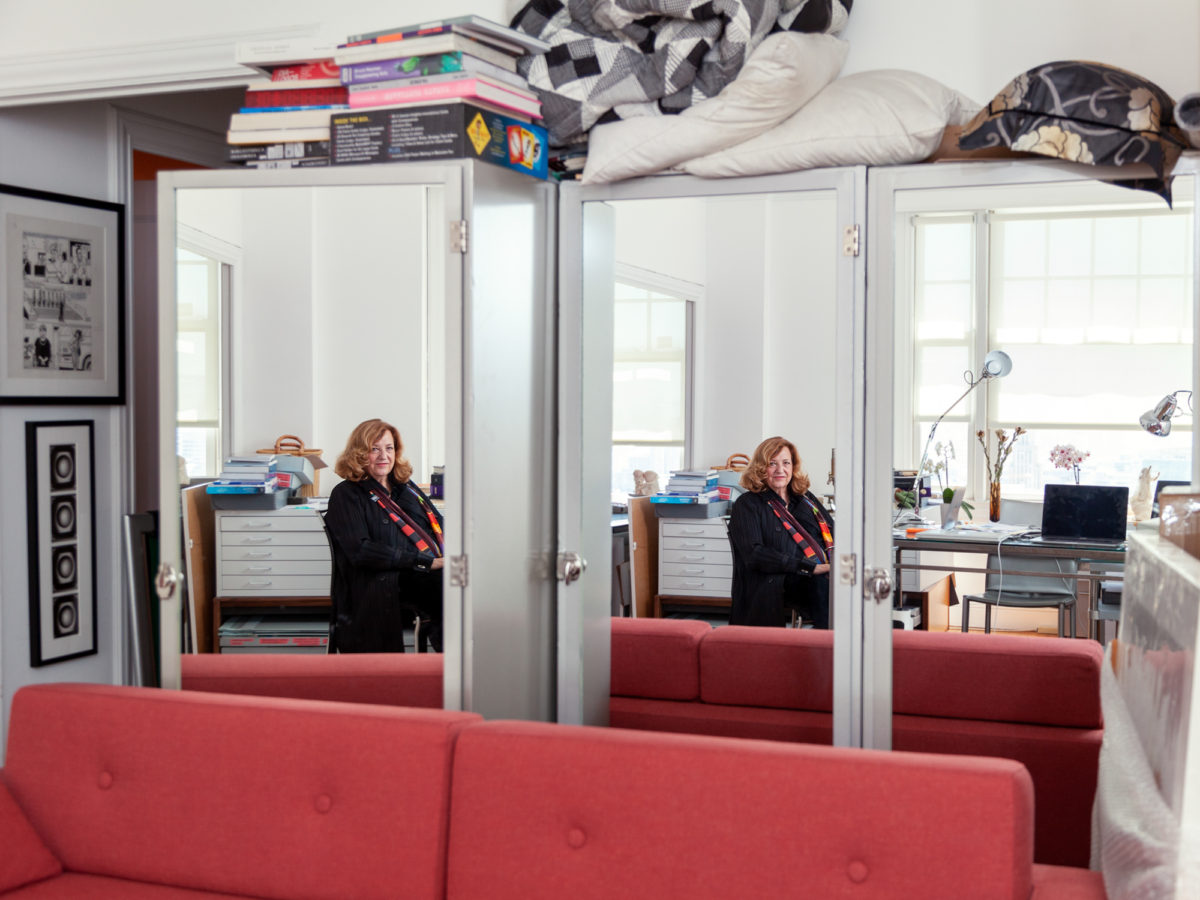 Lynn Hershman Leeson photographed at her studio in San Francisco for the New York Times' T Magazine.