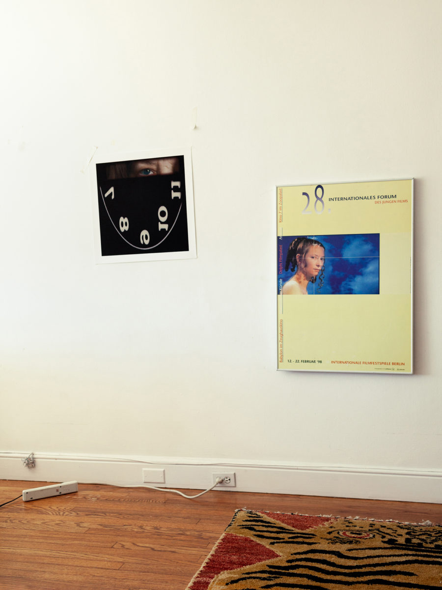 Studio wall of Lynn Hershman Leeson in San Francisco, CA.