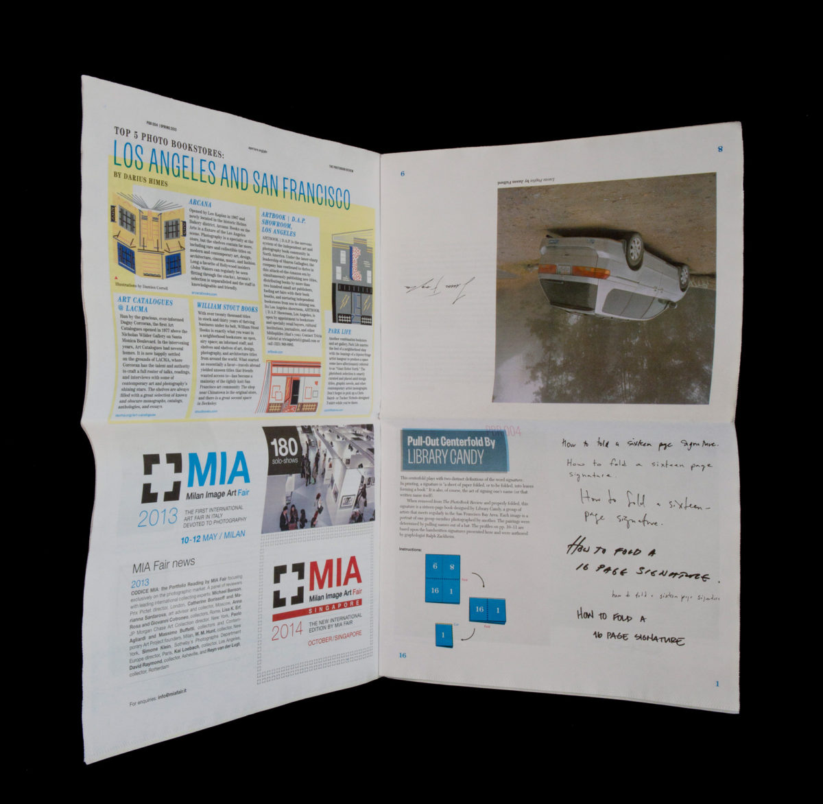 How To Fold a Sixteen-Page Signature, Sheet View