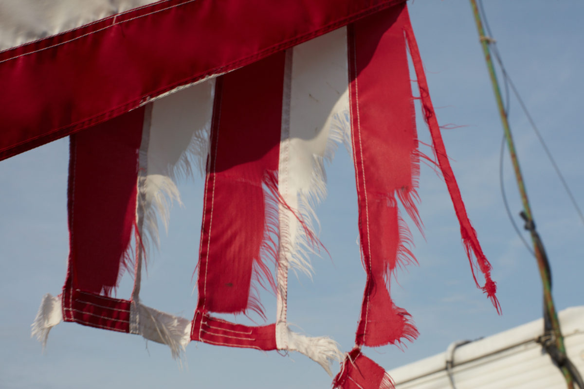 Fraying flag