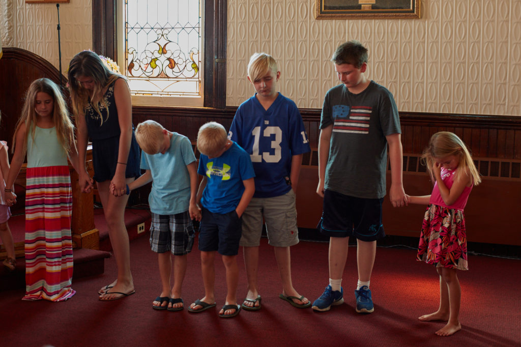 Bible School prayer time